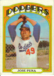 1972 Topps Baseball Cards      322     Jose Pena